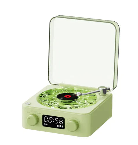 Bluetooth Retro Turntable Speaker with RGB Lights