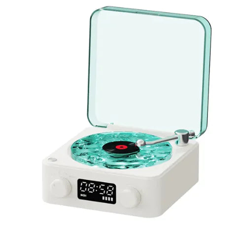 Bluetooth Retro Turntable Speaker with RGB Lights